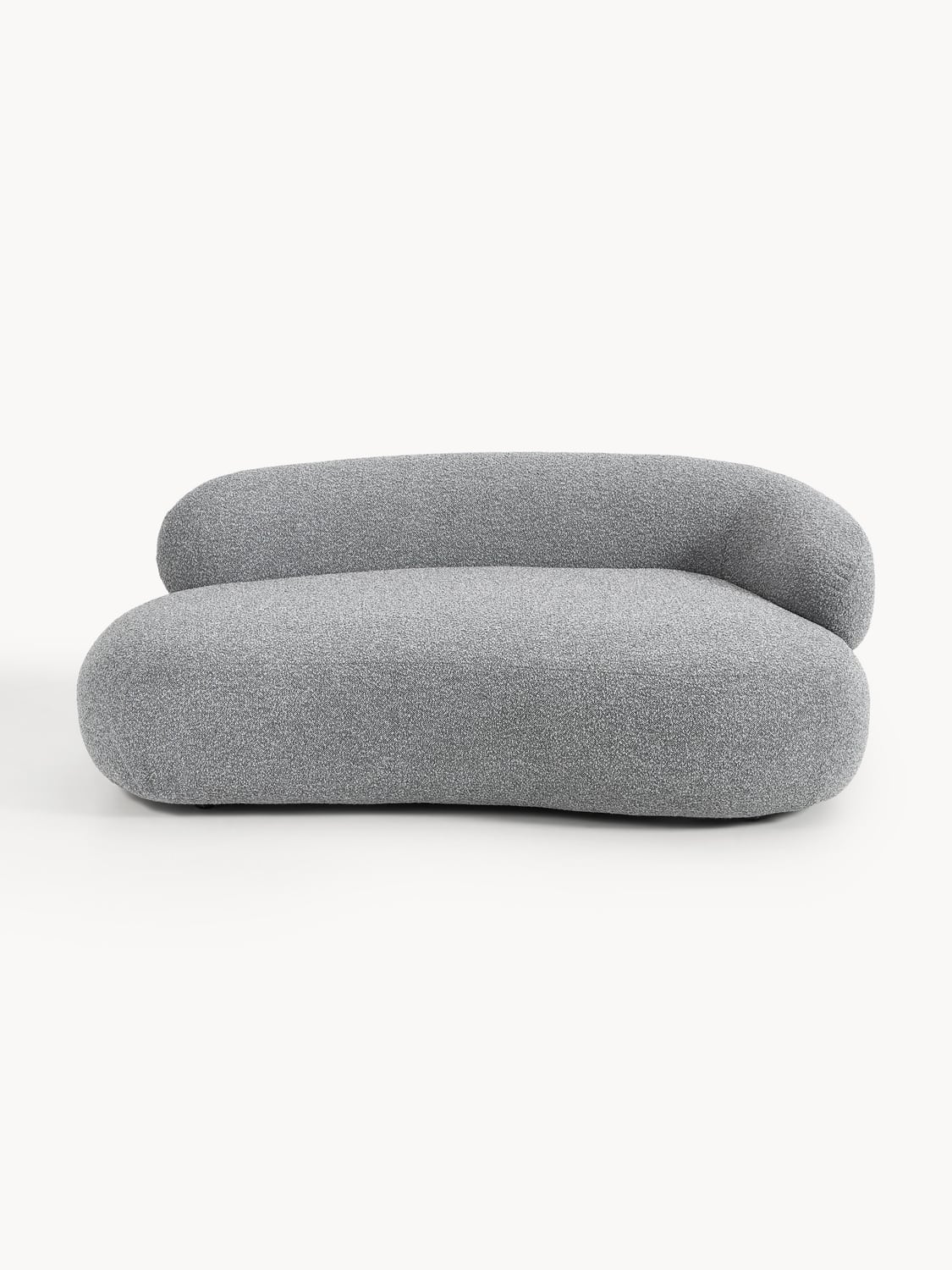 Alba Bouclé Sofa (2-seater) — Grey
