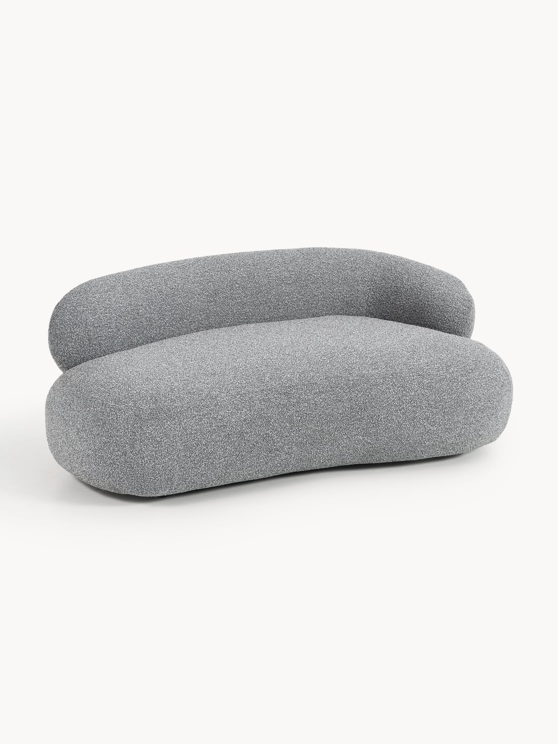 Alba Bouclé Sofa (2-seater) — Grey