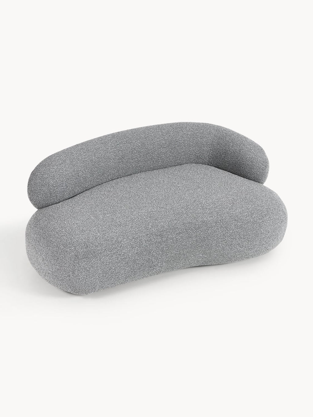 Alba Bouclé Sofa (2-seater) — Grey