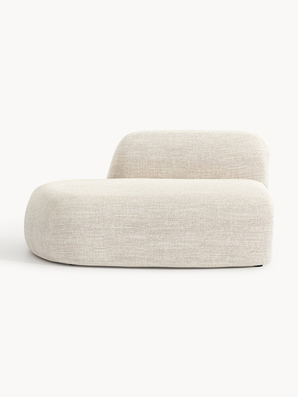 Wolke Bouclé-Chaise-Module — Blush