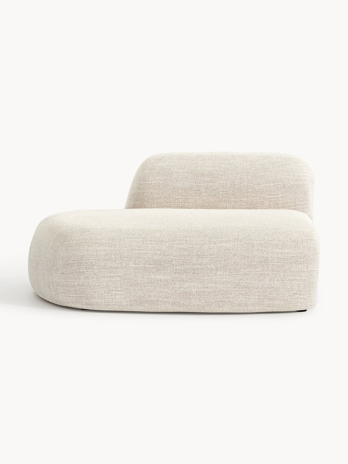 Wolke Bouclé-Chaise-Module — Blush