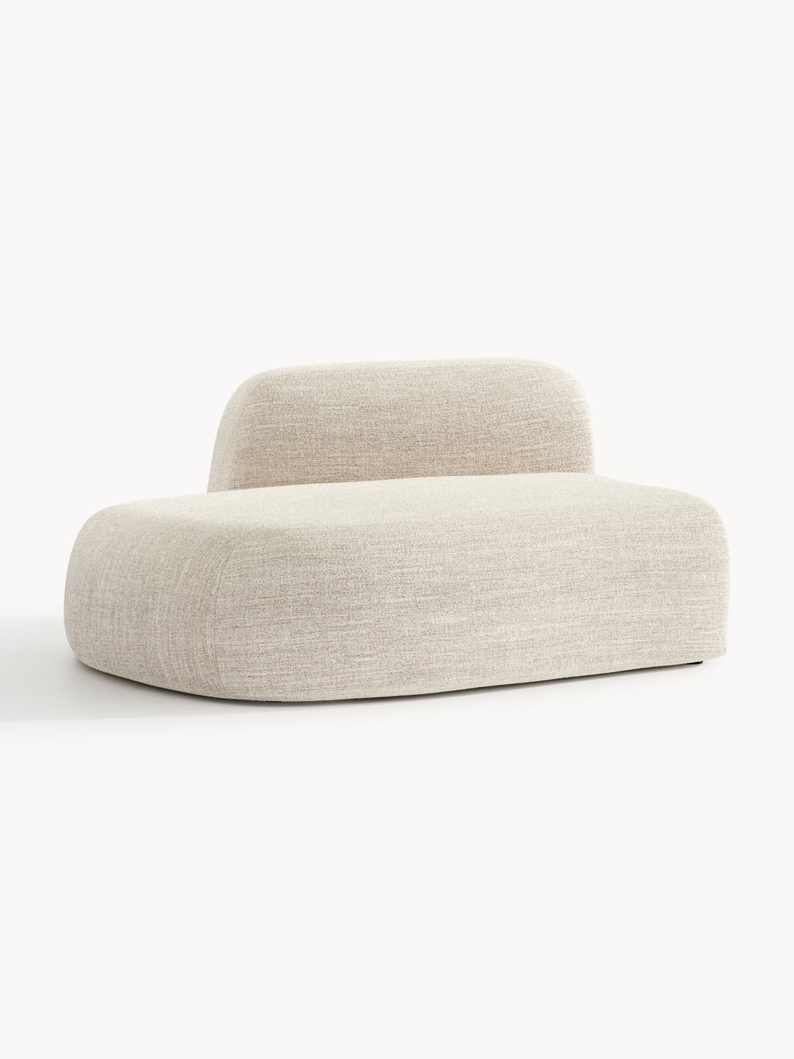 Wolke Bouclé-Chaise-Module — Blush
