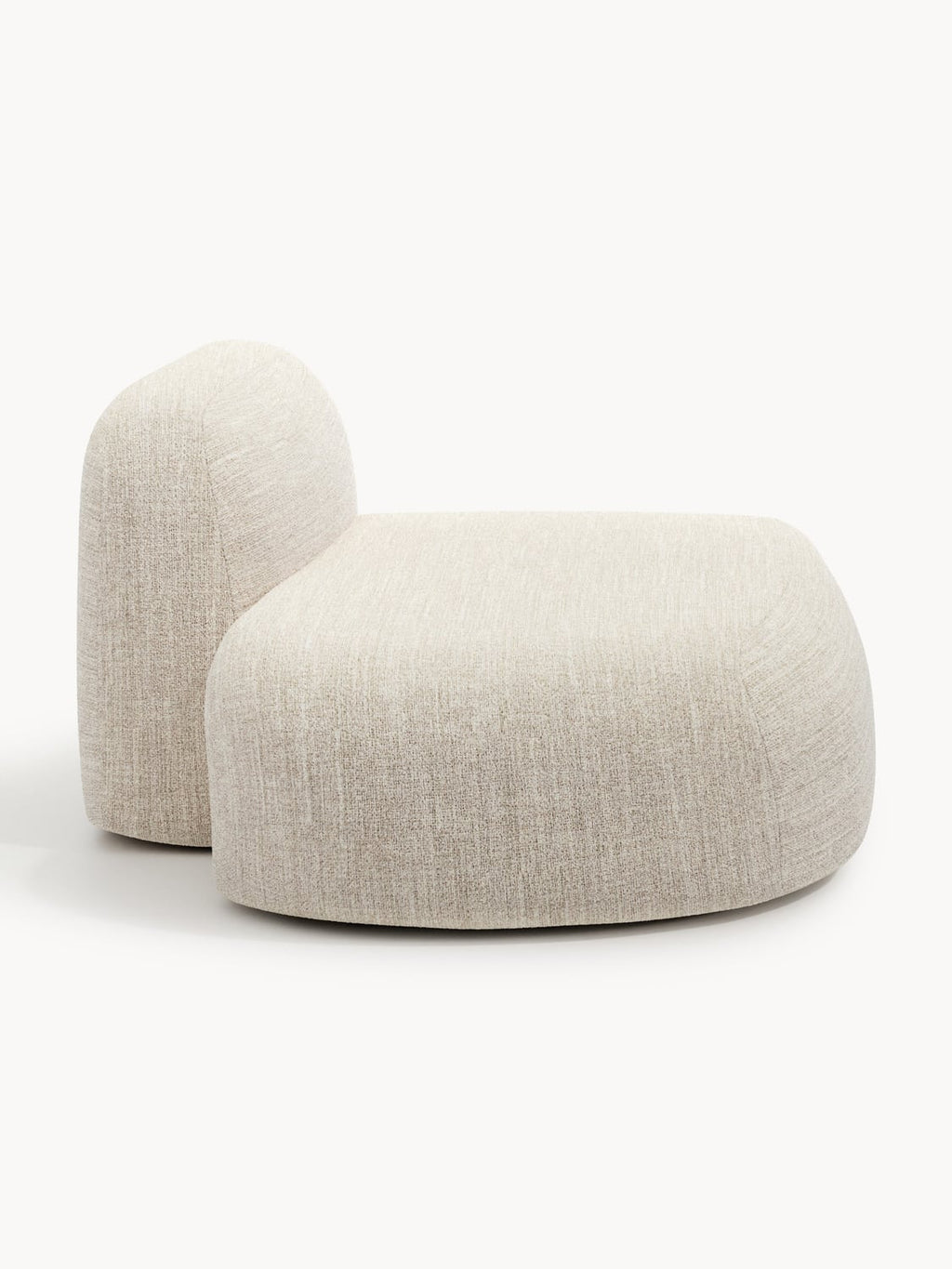 Wolke Bouclé-Chaise-Module — Blush