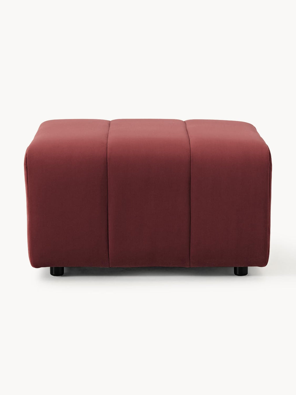 Lena Velvet-Sofa Ottoman — Brown