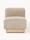 Natalie Middle Module in Teddy Bouclé — Sand