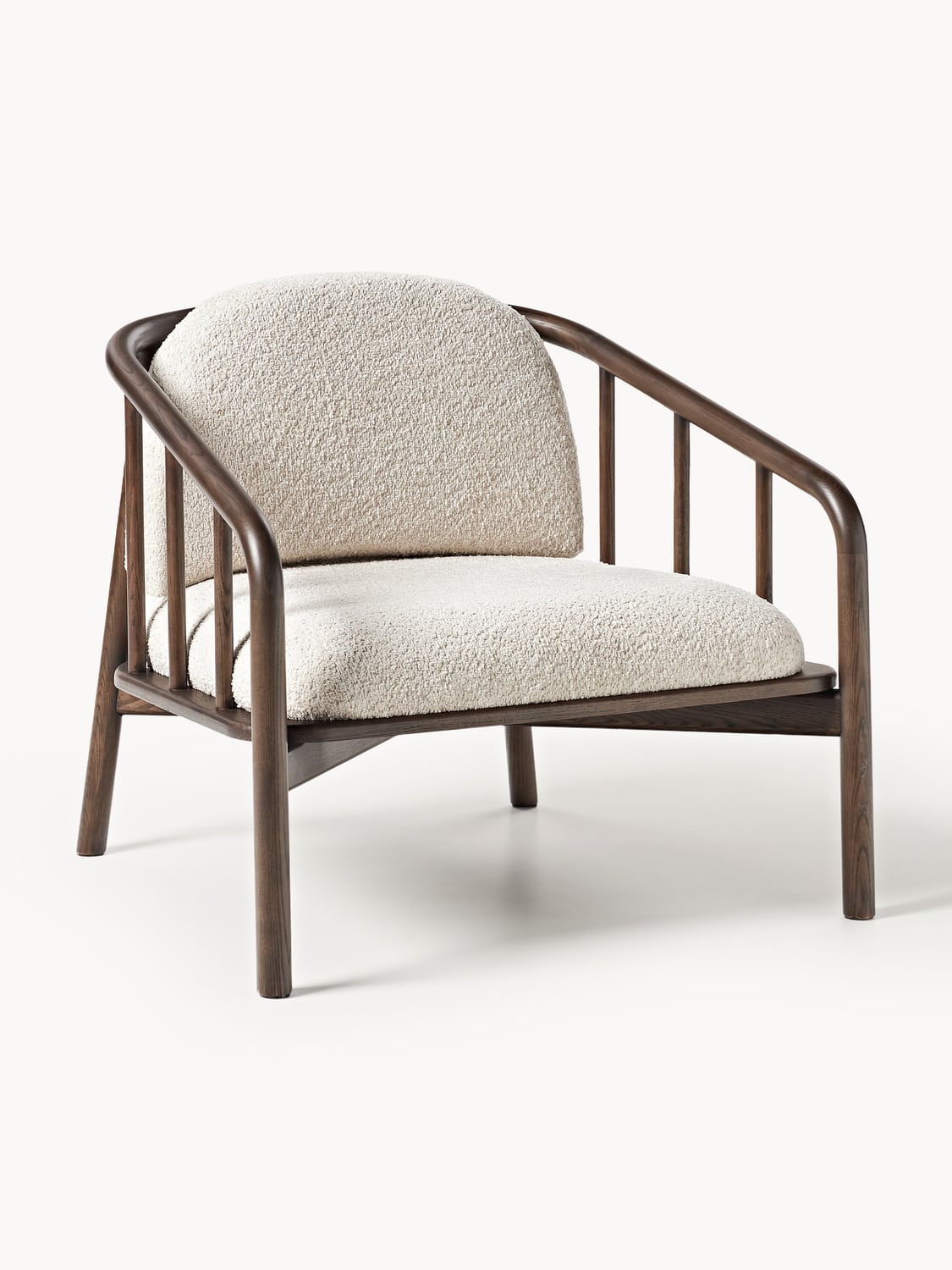 Balin Lounge Chair in Ash with Teddy Upholstery — Oatmeal