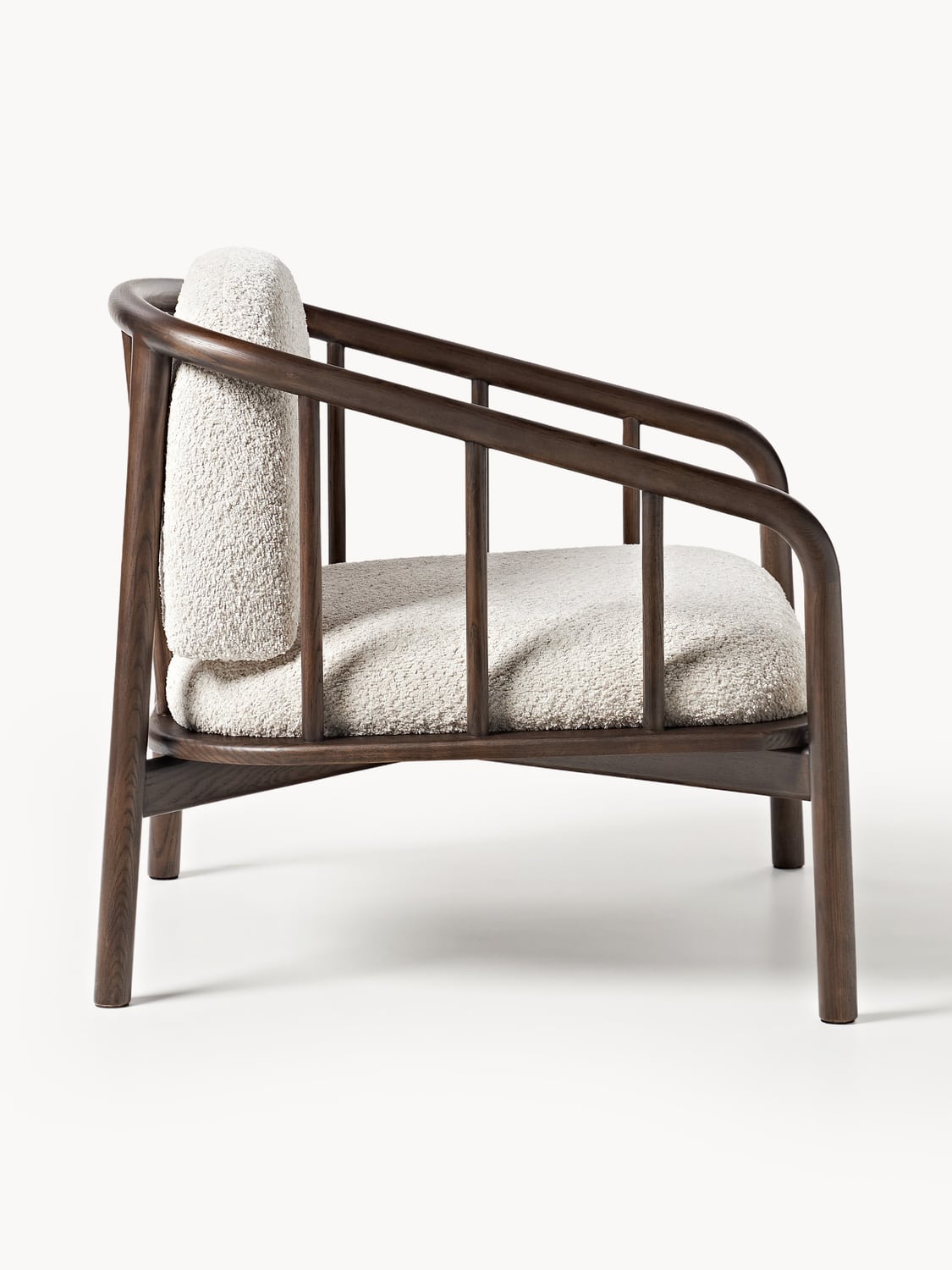 Balin Lounge Chair in Ash with Teddy Upholstery — Oatmeal