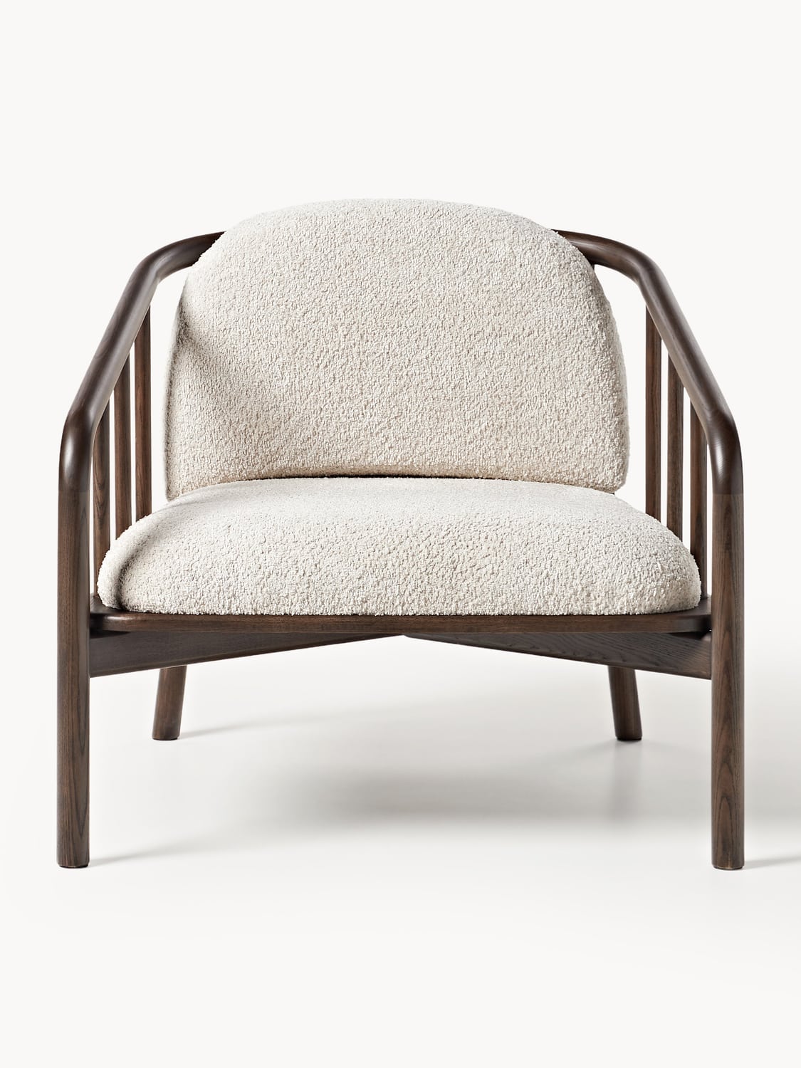 Balin Lounge Chair in Ash with Teddy Upholstery — Oatmeal