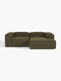Lennon Modular Bouclé Corner Sofa (2-seater) — Brown