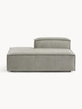 Lennon Ottoman Module in Corduroy — Warm Grey