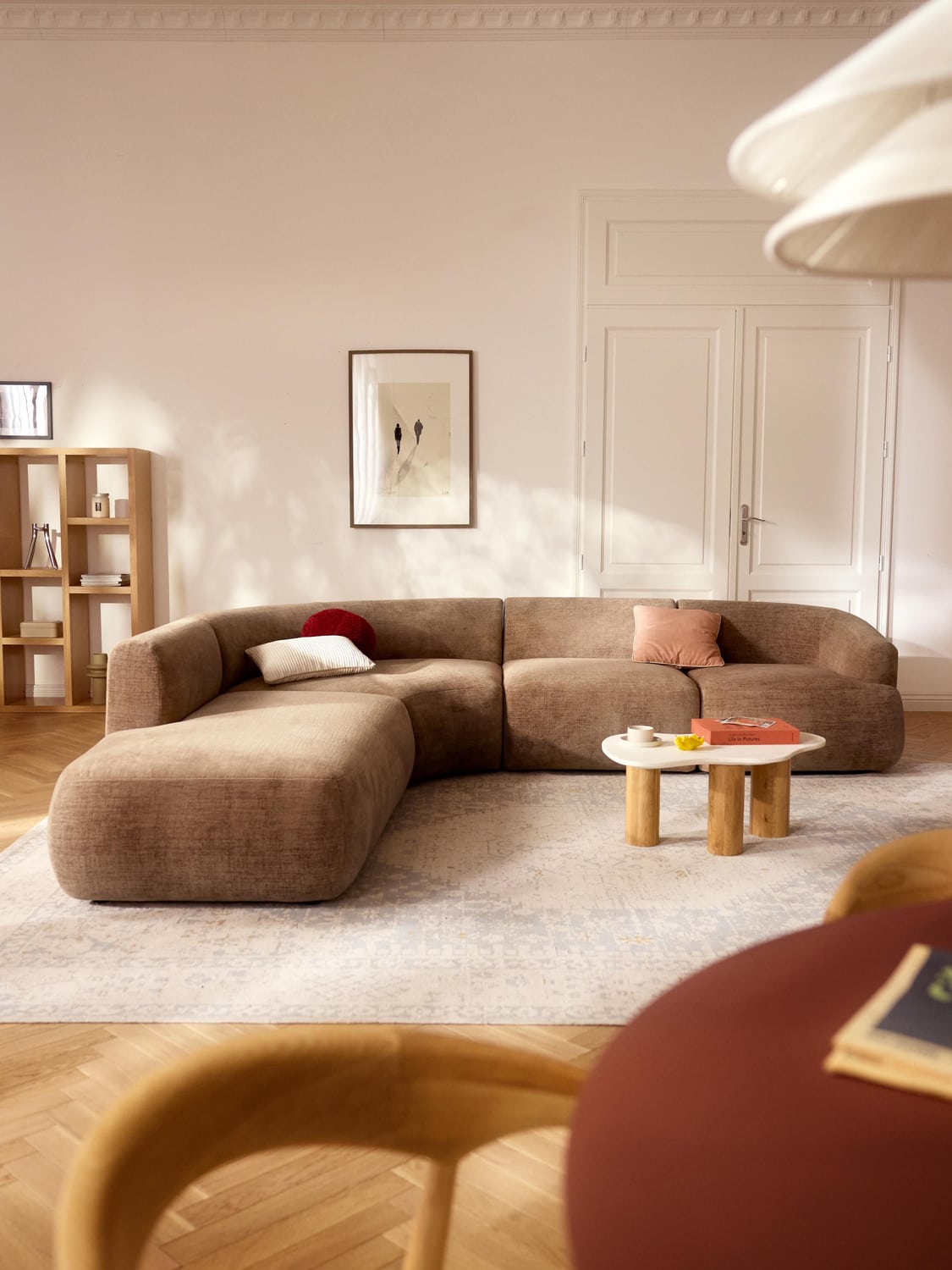Sofia Modular Corner Sofa (4-seater) — Mushroom