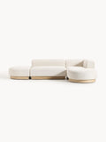 Natalie Modular Corner Sofa in Teddy Bouclé — Pearl Grey