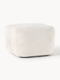Wolke Sofa Ottoman in Teddy Bouclé — Off-White