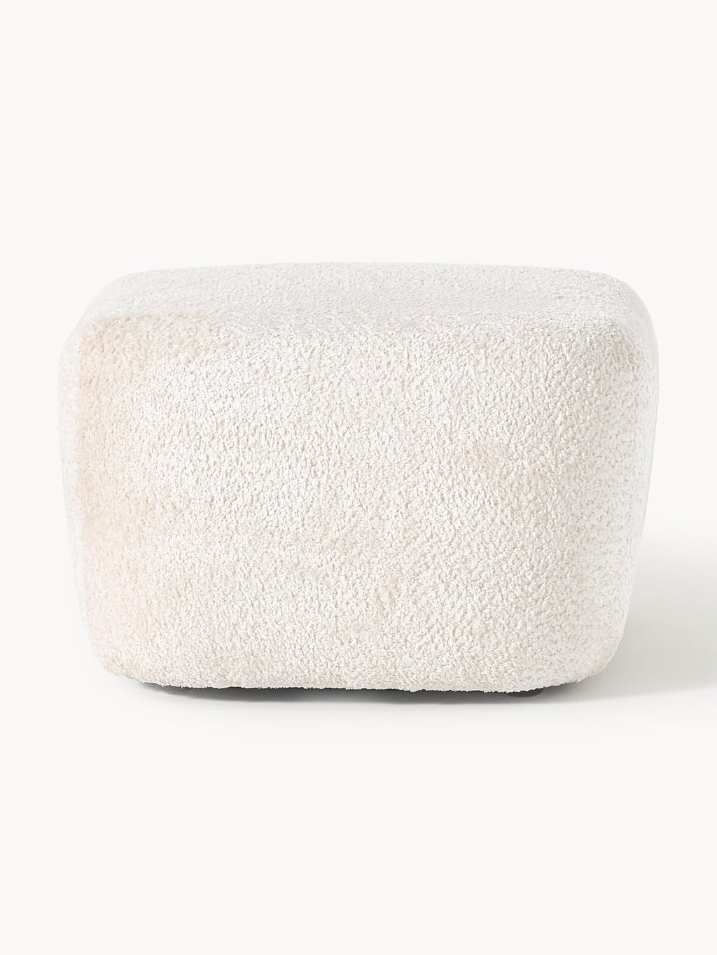 Wolke Sofa Ottoman in Teddy Bouclé — Off-White