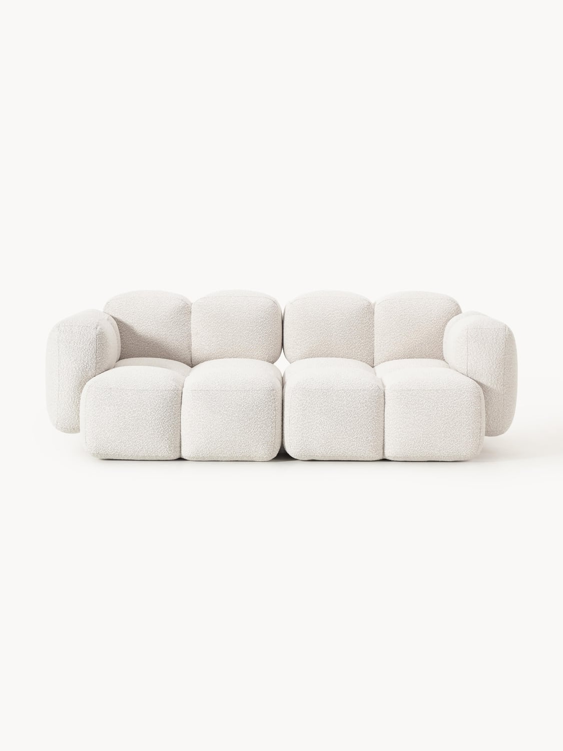 Tayla Modular Sofa (3-seater) in Bouclé — Off-White