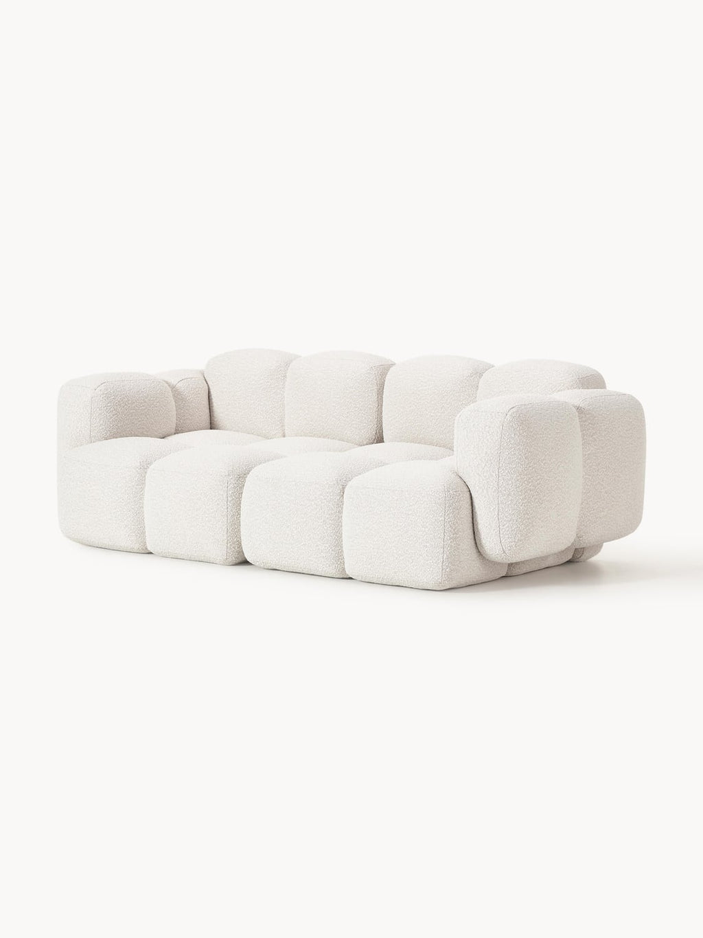 Tayla Modular Sofa (3-seater) in Bouclé — Off-White