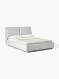 Laura Upholstered Bed — Pearl Grey