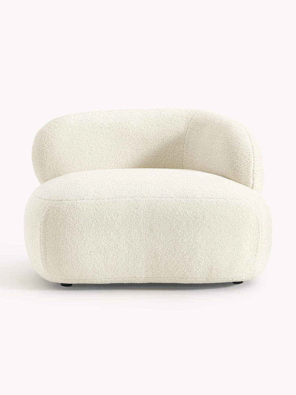 Alba Lounge Chair in Teddy Faux Fur