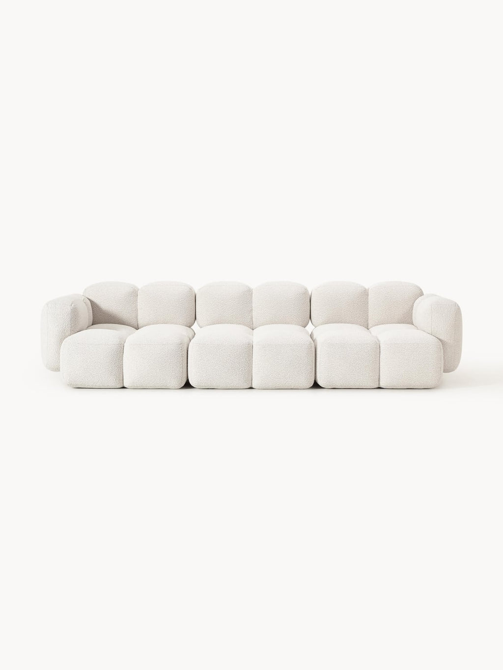 Tayla Modular Sofa (4-seater) in Bouclé — Off-White
