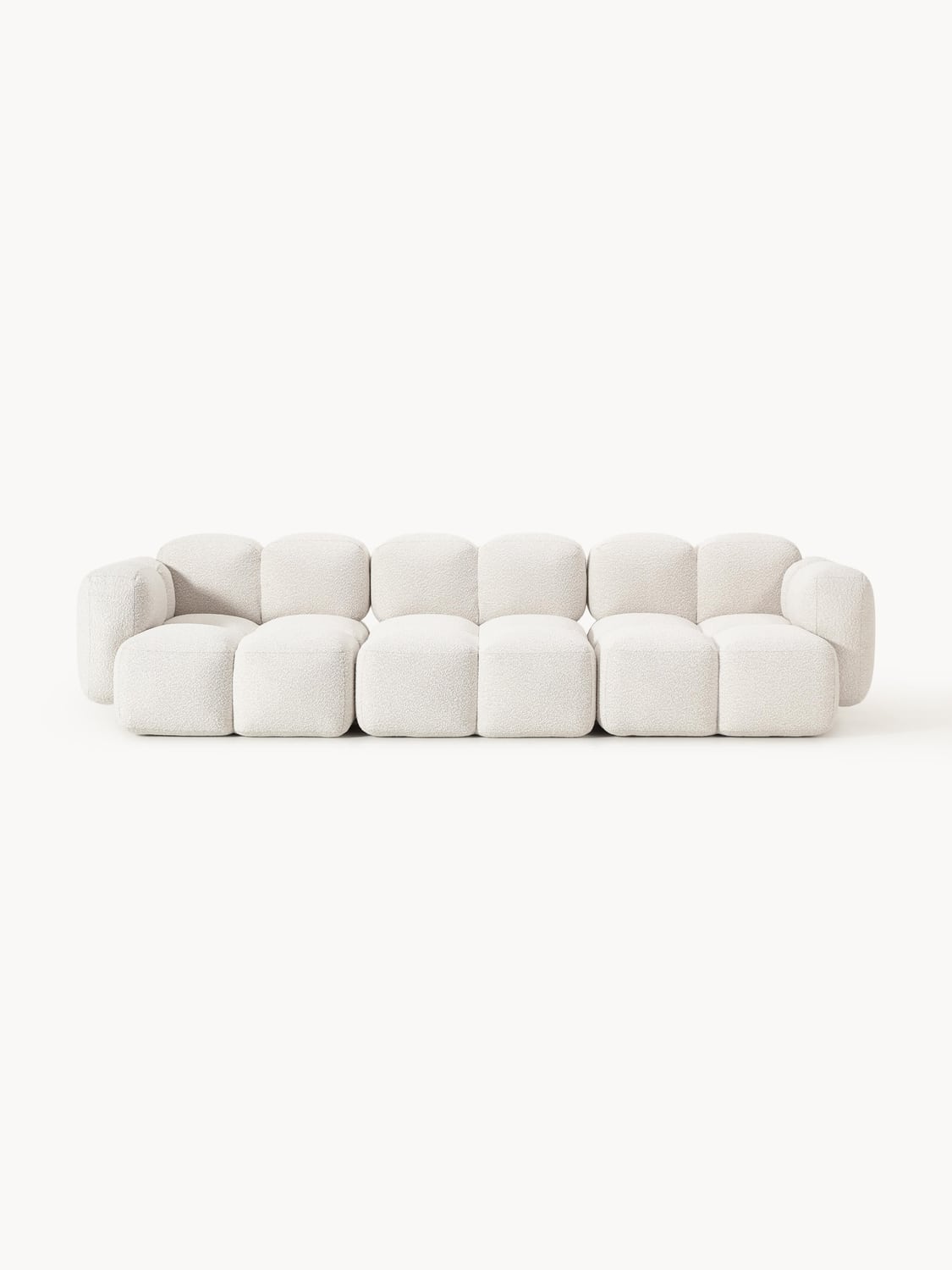 Tayla Modular Sofa (4-seater) in Bouclé — Off-White