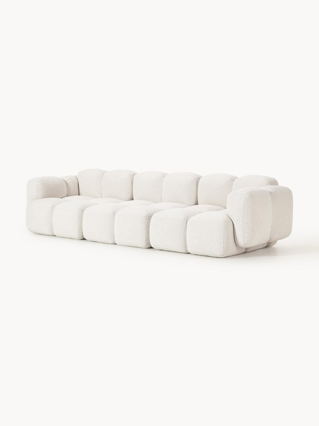 Tayla Modular Sofa (4-seater) in Bouclé — Off-White