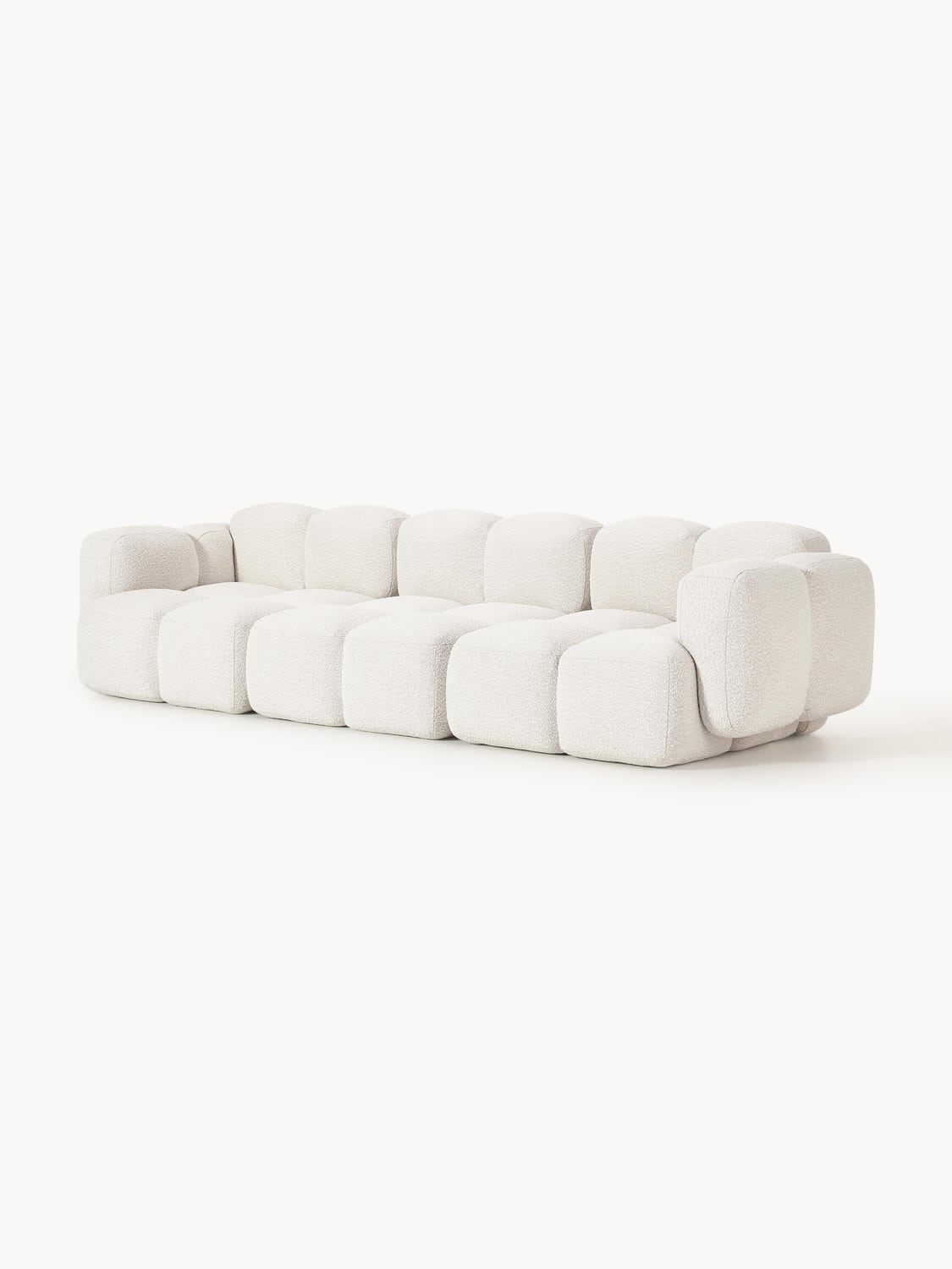 Tayla Modular Sofa (4-seater) in Bouclé — Off-White