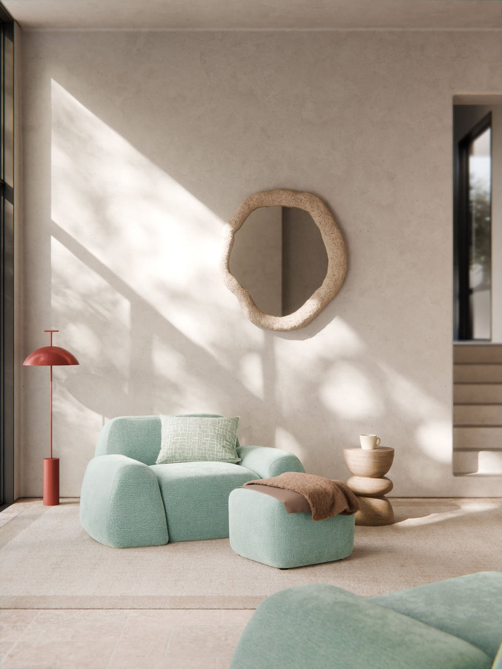 Wolke Lounge Chair — Oatmeal