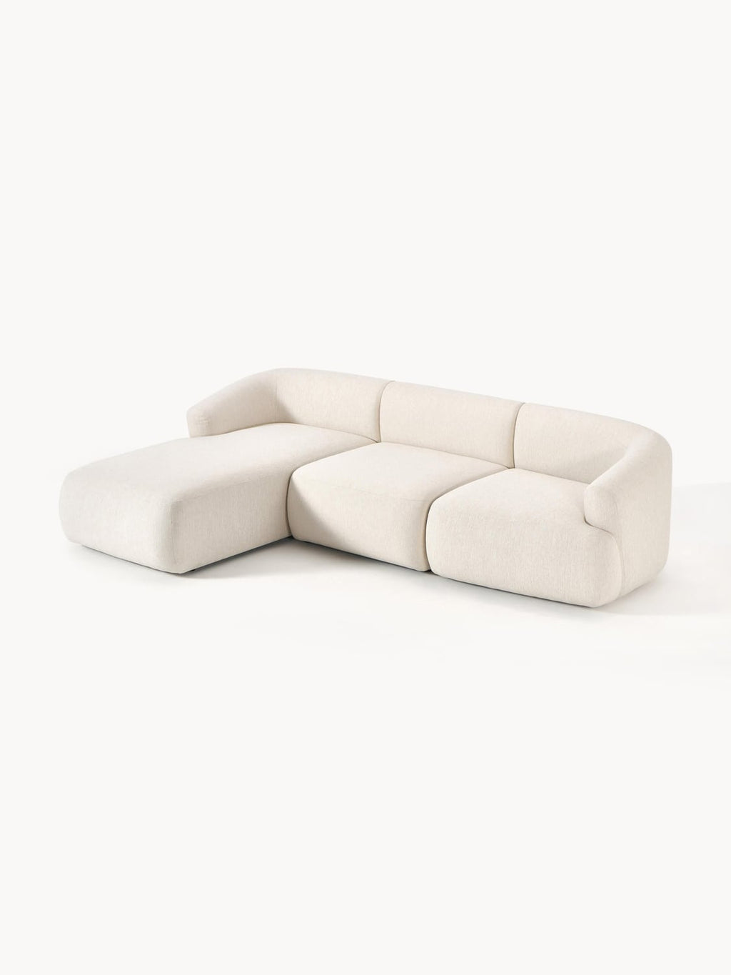 Sofia Modular Corner Sofa (3-seater) — Blush