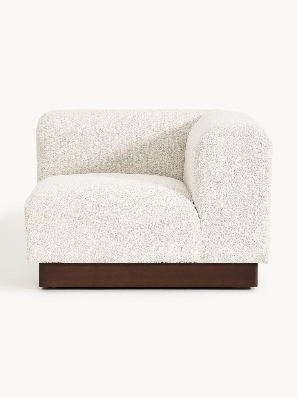 Natalie Corner Module in Teddy Bouclé — Oatmeal