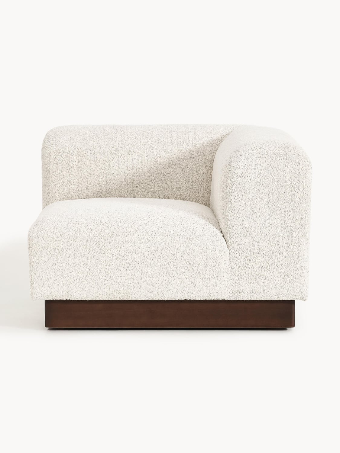 Natalie Corner Module in Teddy Bouclé — Oatmeal