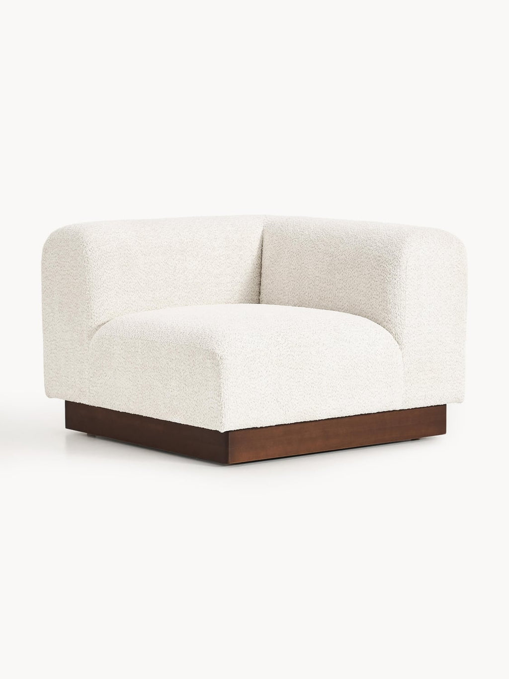 Natalie Corner Module in Teddy Bouclé — Oatmeal