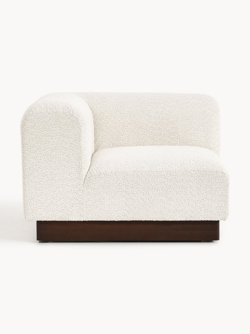 Natalie Corner Module in Teddy Bouclé — Oatmeal
