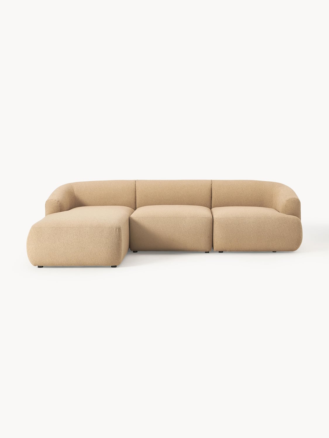 Sofia Modular Bouclé Corner Sofa (3-seater) — Sand