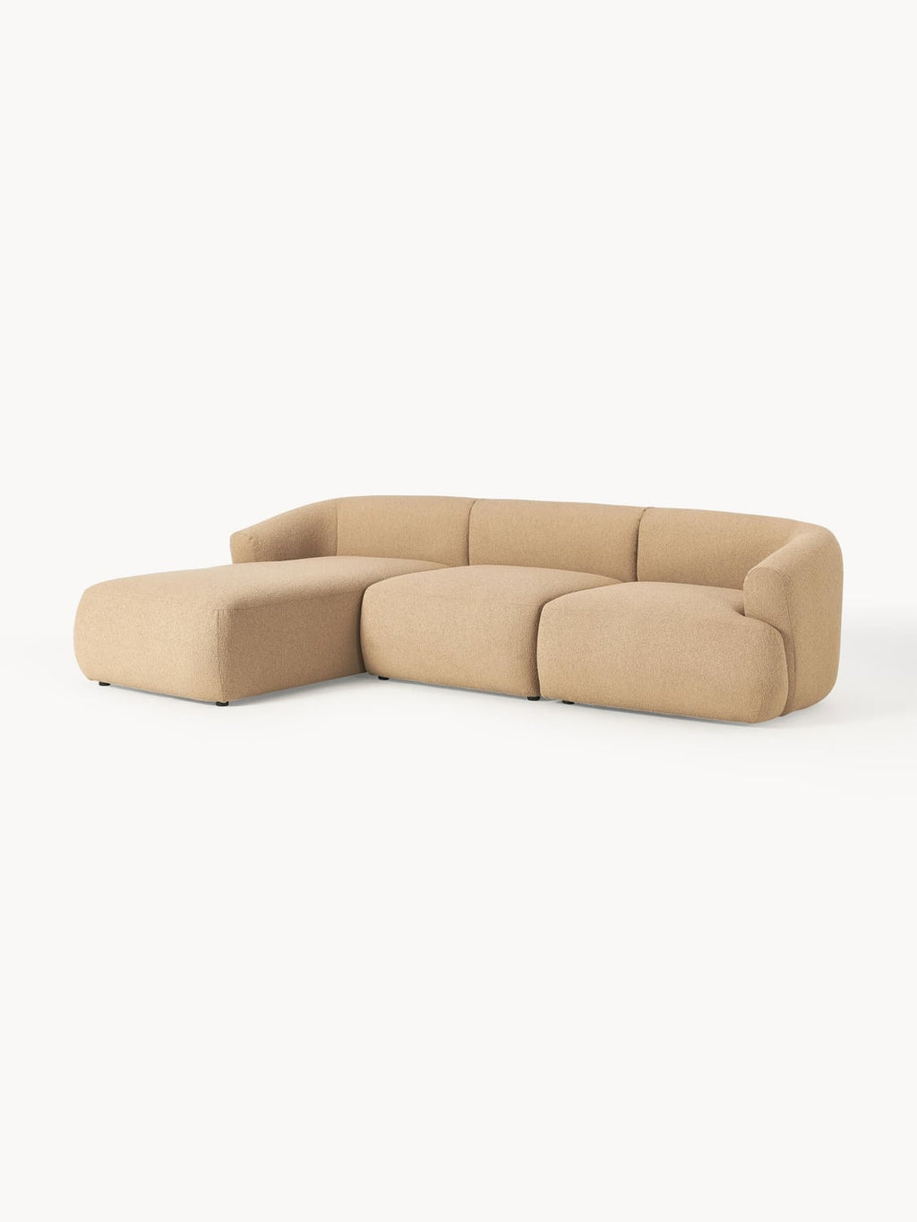 Sofia Modular Bouclé Corner Sofa (3-seater) — Sand