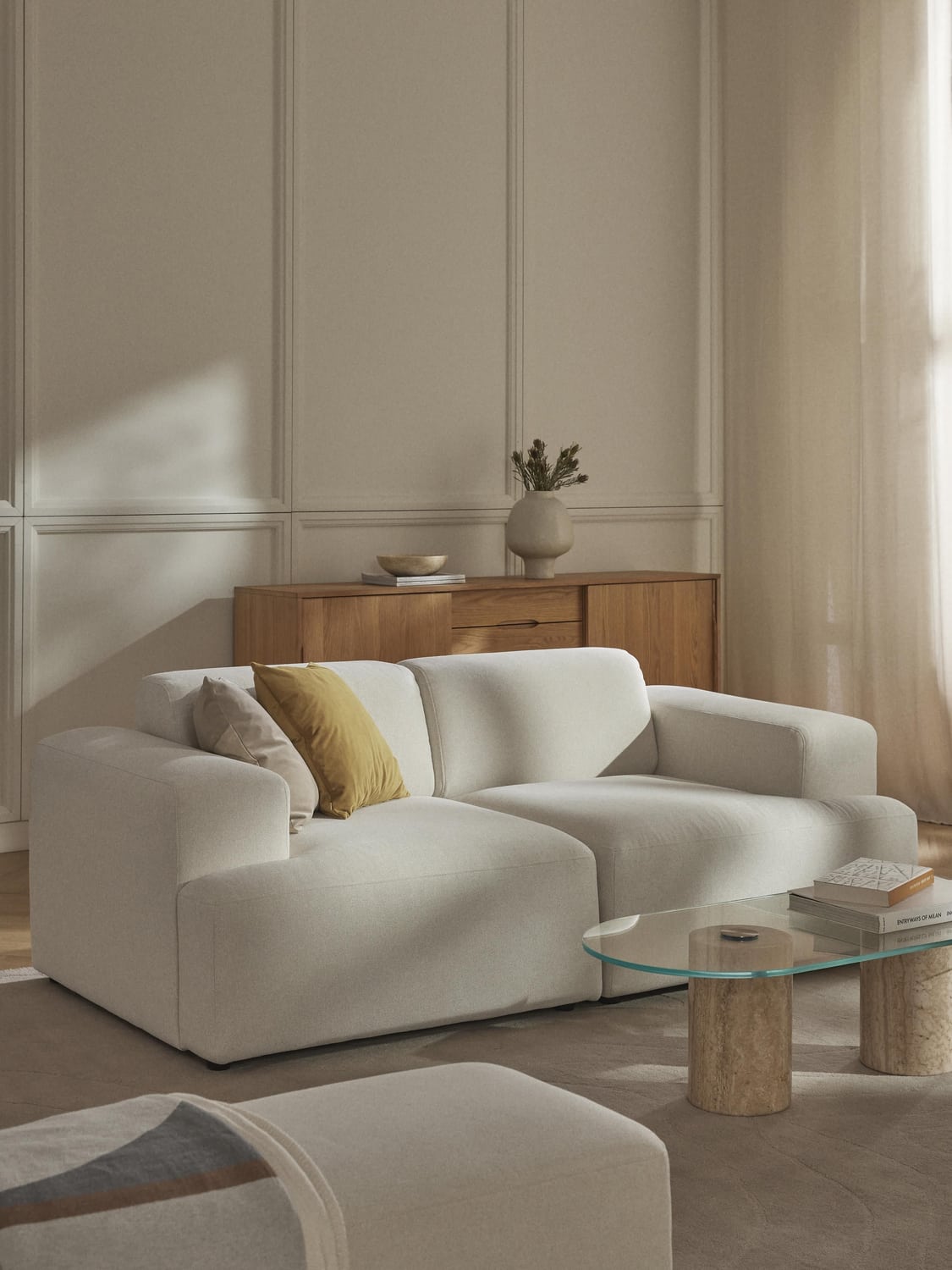 Melva Sofa (2-seater) — Off-White