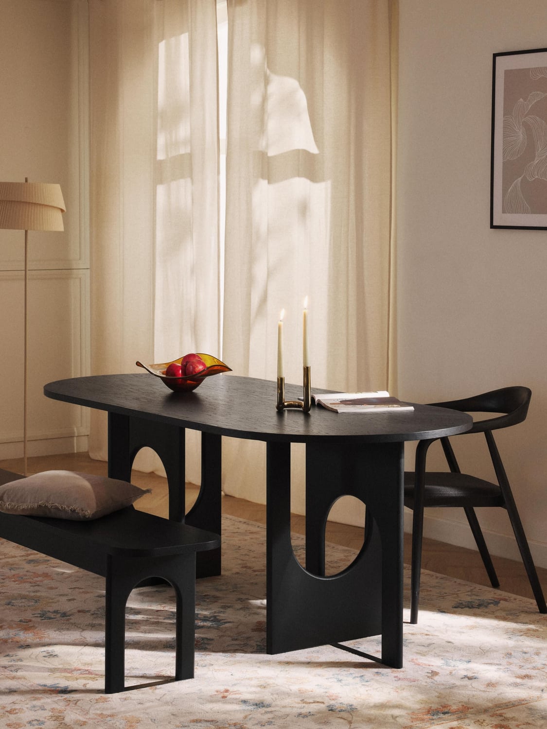 Apollo Oval Dining Table, in various sizes — Slate Grey