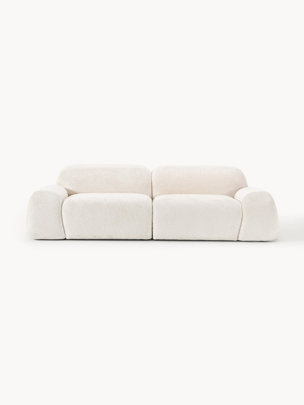 Wolke Modular Teddy Bouclé Sofa (3-seater) — Off-White