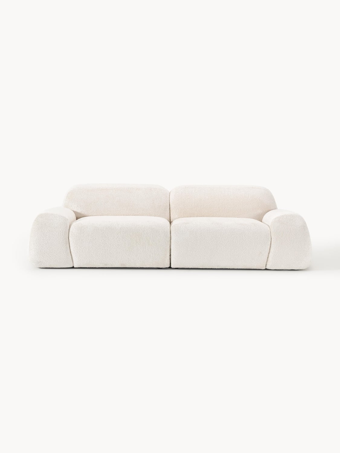 Wolke Modular Teddy Bouclé Sofa (3-seater) — Off-White