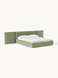 Otis Upholstered Bed with Folding Headboard — Sage