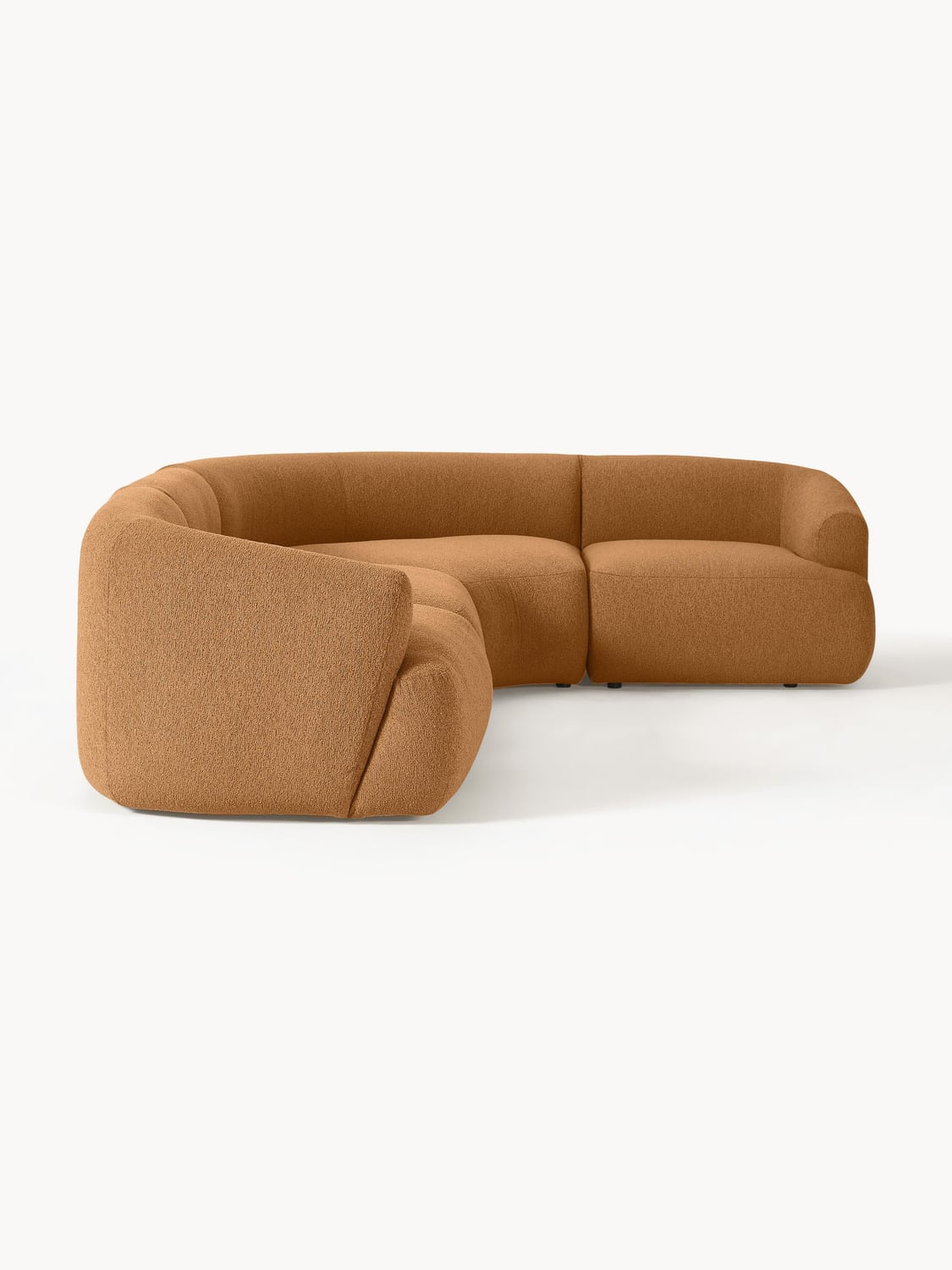 Sofia Modular Bouclé Corner Sofa (4-seater) — Terracotta