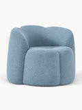 Fleur Bouclé Lounge Chair — Grey