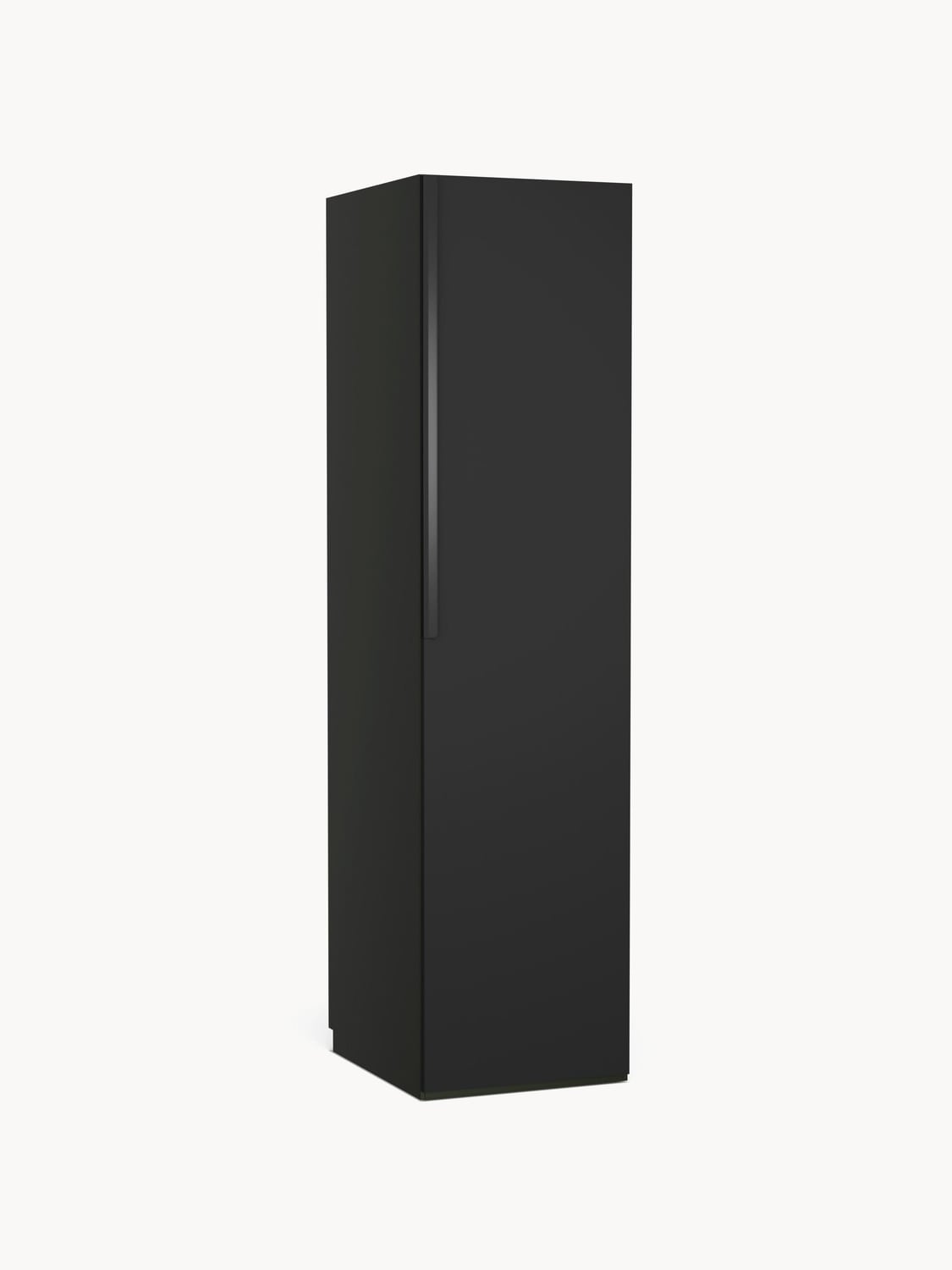 Leon Modular Hinged-Door Wardrobe, 50 cm Width, in various sizes — Charcoal