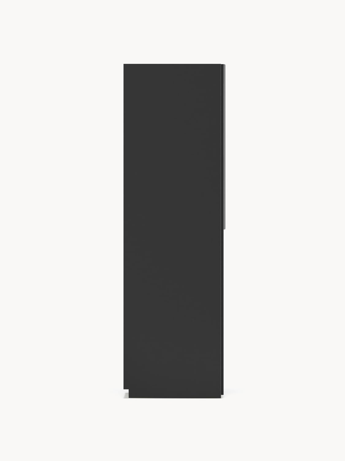 Leon Modular Hinged-Door Wardrobe, 50 cm Width, in various sizes — Charcoal