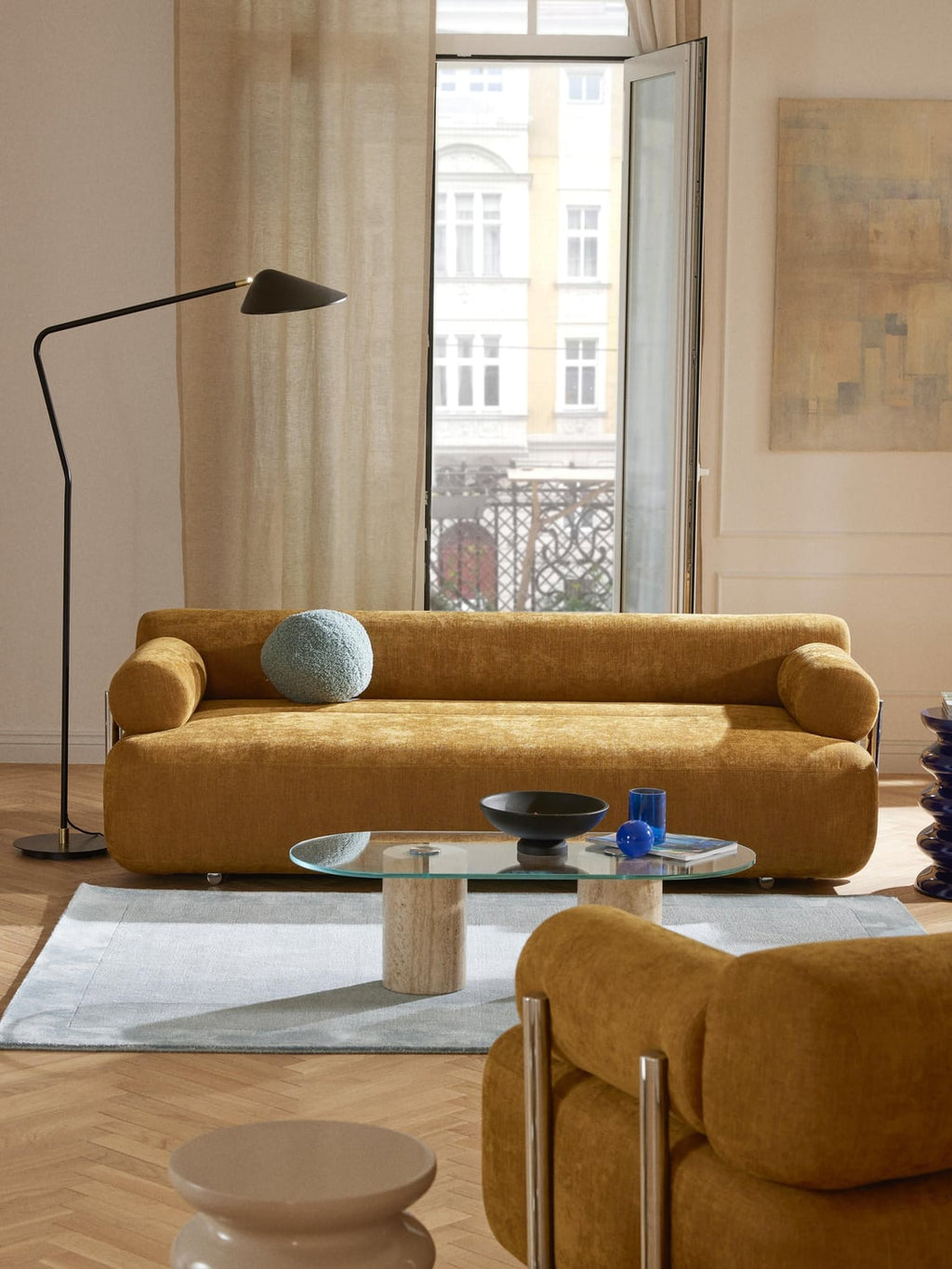 Stella Sofa (3-seater) — Caramel
