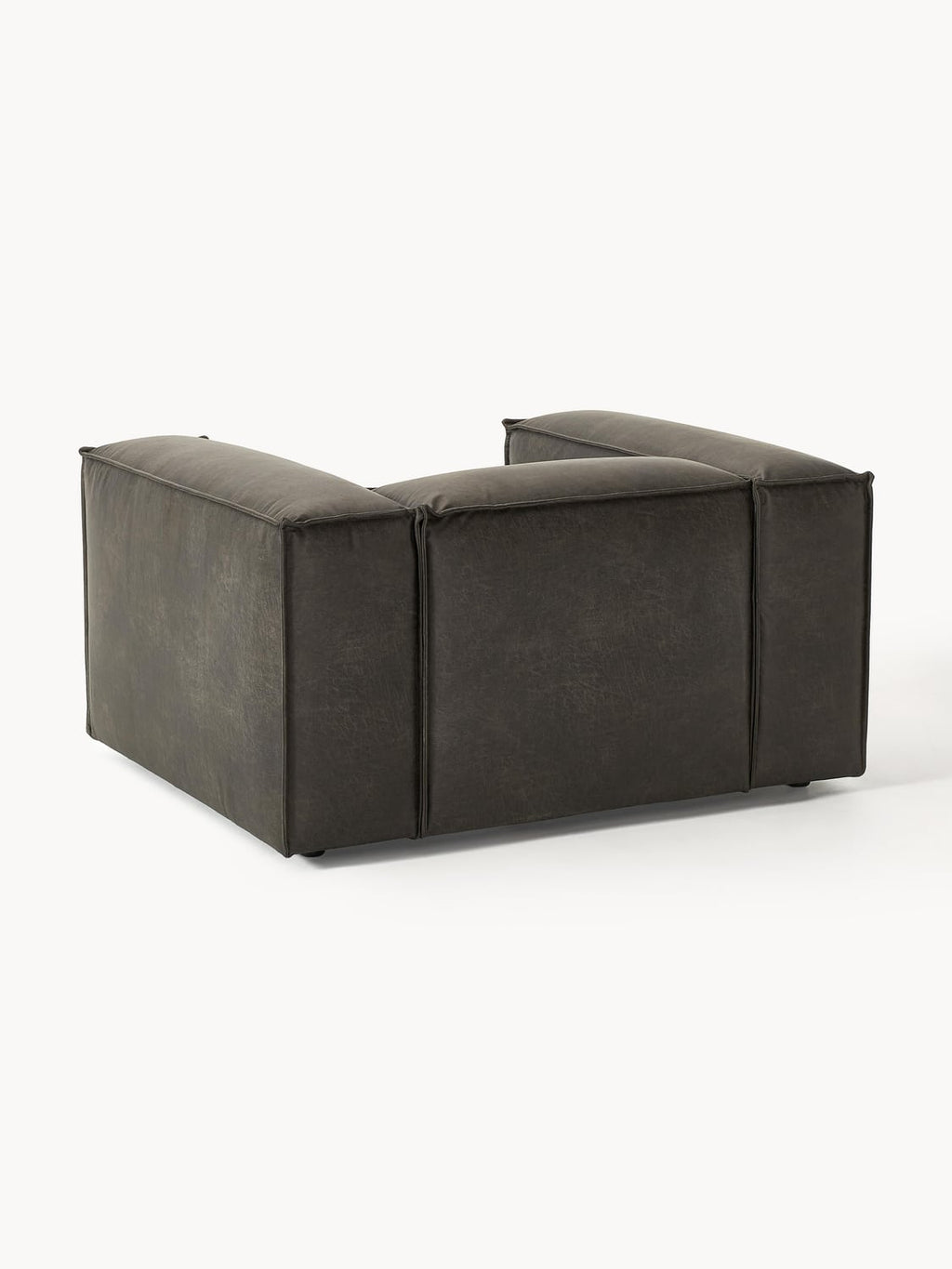 Lennon Armchair in Leather — Anthracite