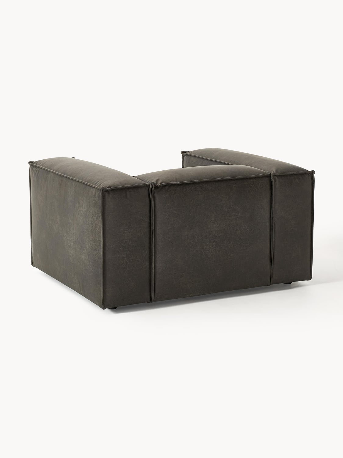 Lennon Armchair in Leather — Anthracite