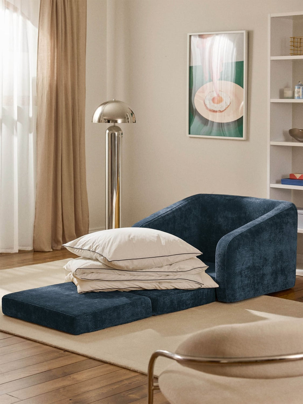 Eliot Sleeper Chair — Petrol