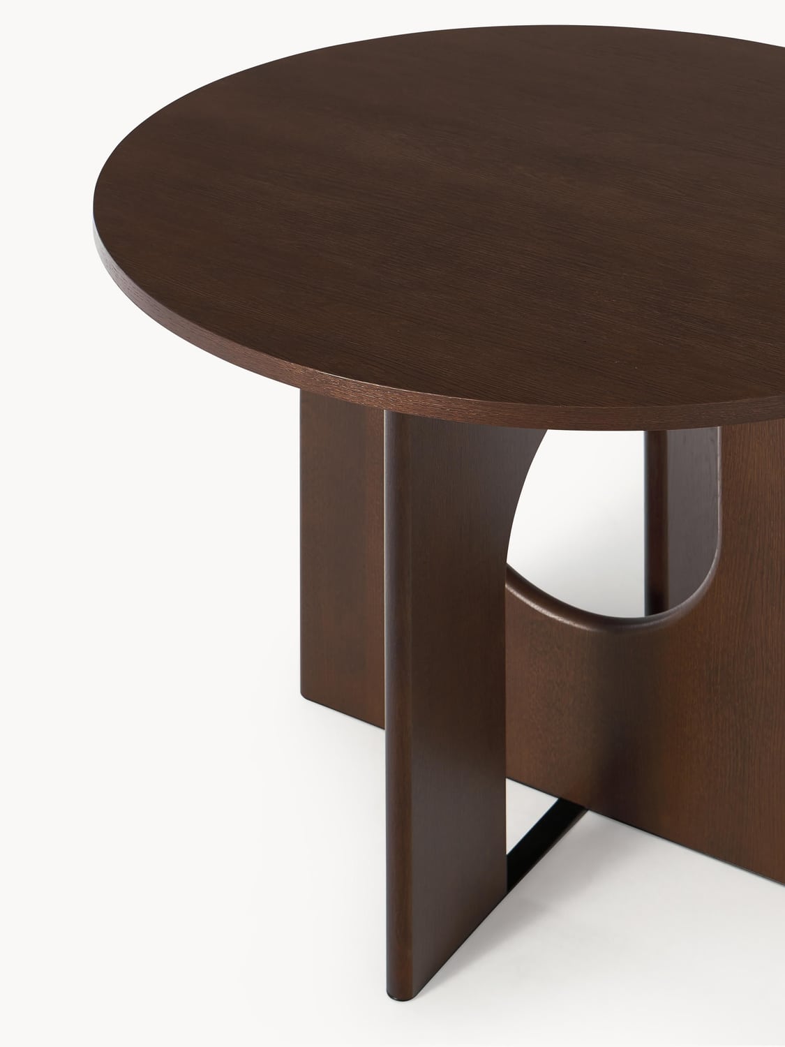 Apollo Round Dining Table, in various sizes — Brown