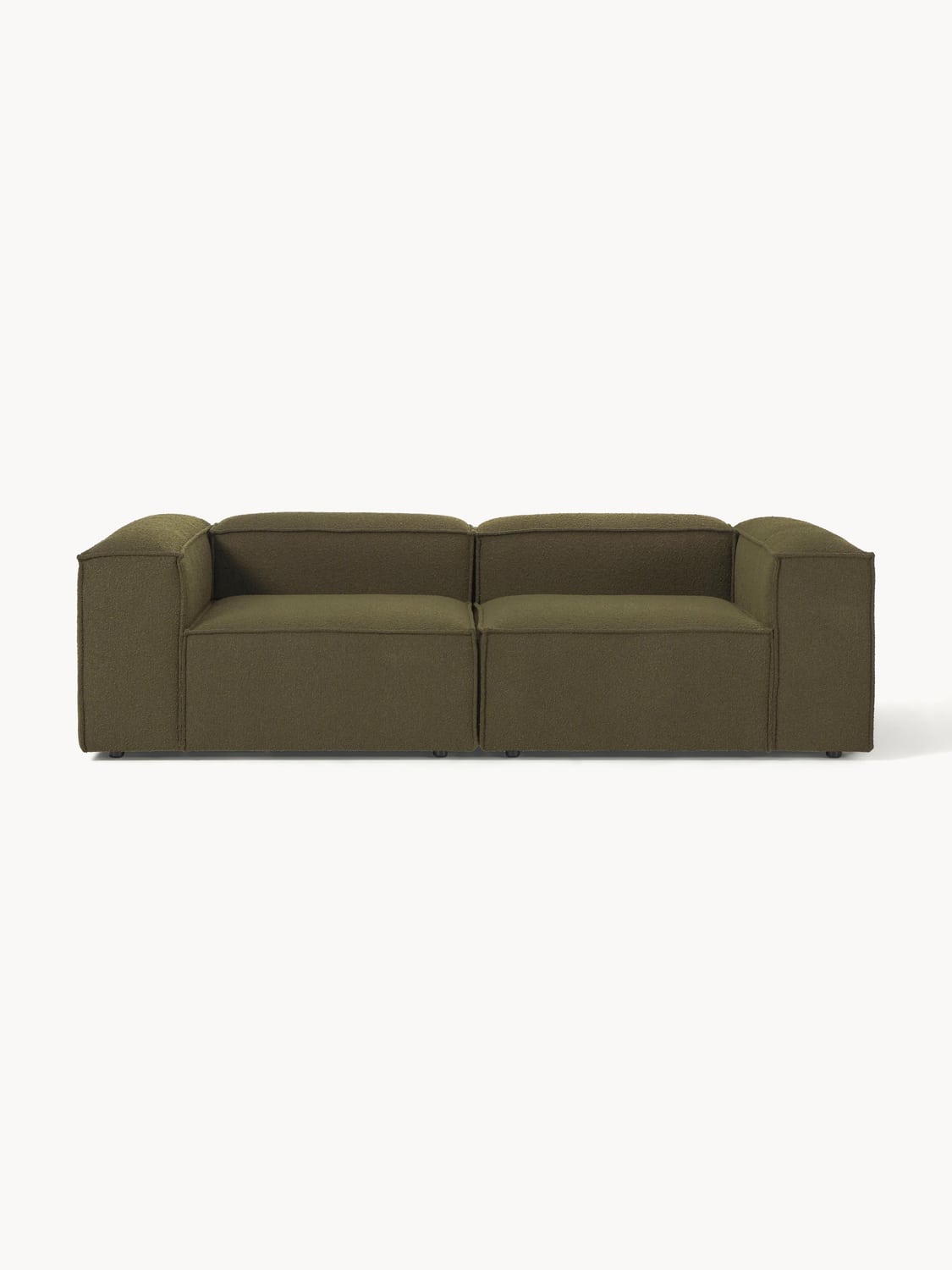Lennon Modular Sofa (3-seater) in Bouclé — Brown