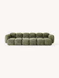 Tayla Modular Sofa (4-seater) in Teddy Bouclé — Olive